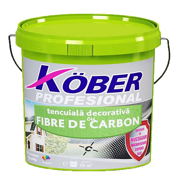 tencuiala decorativa cu fibre de carbon „scoarta de copac” Kober readymix